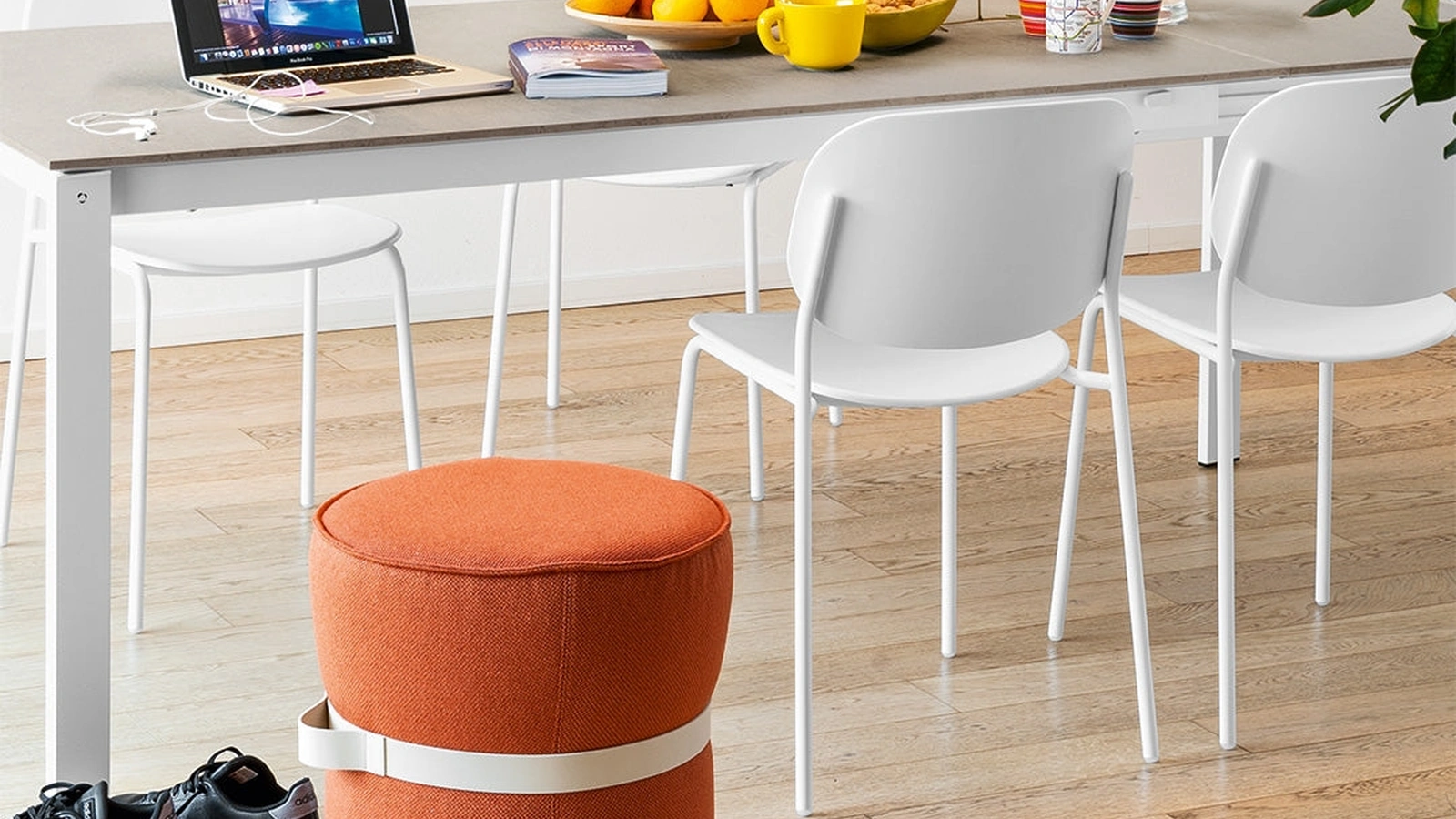 Pouf Pof in tessuto di Connubia