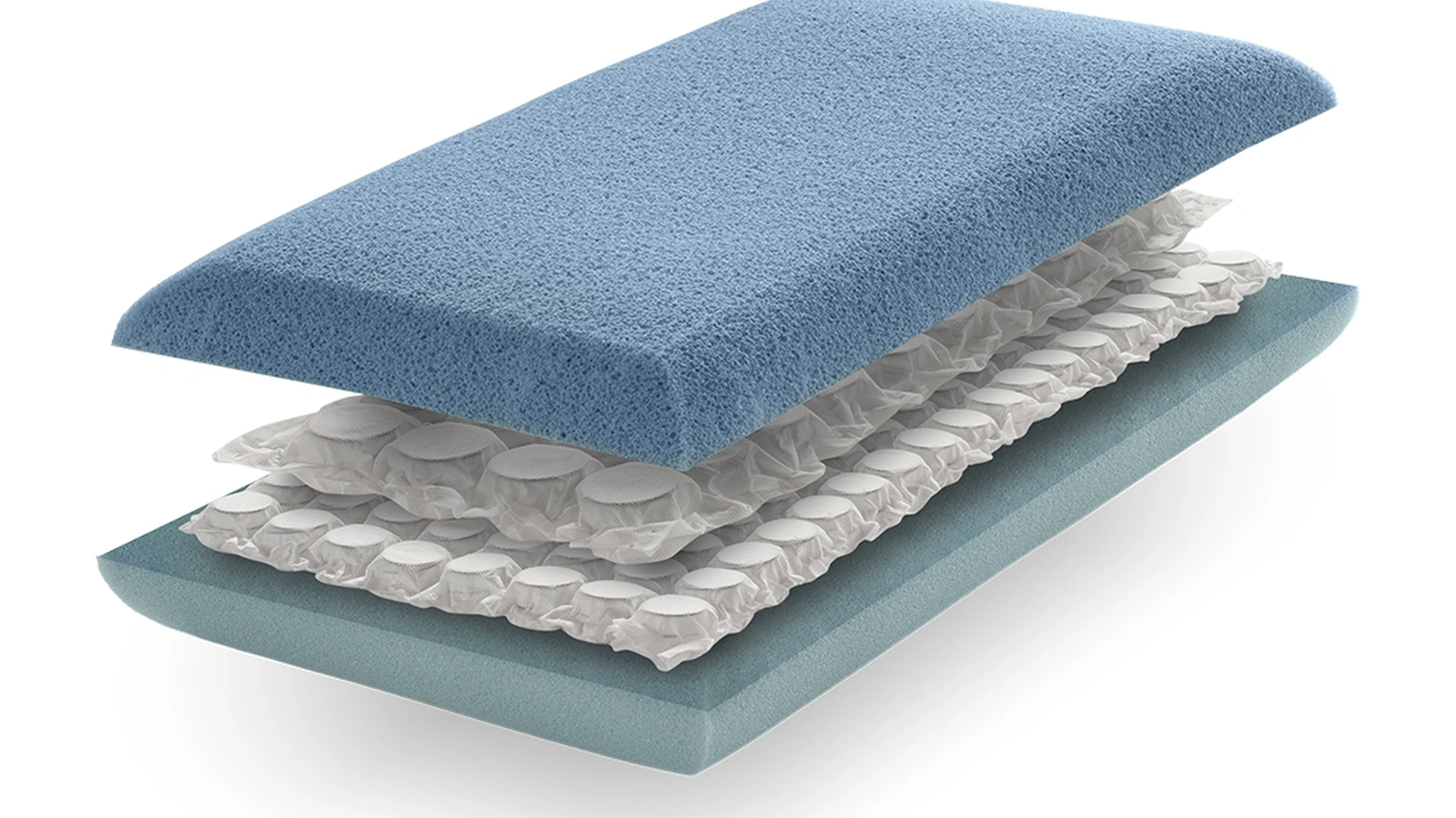 Guanciale Iceberg Plus in micromolle, memory foam e air memory di Qualitybed