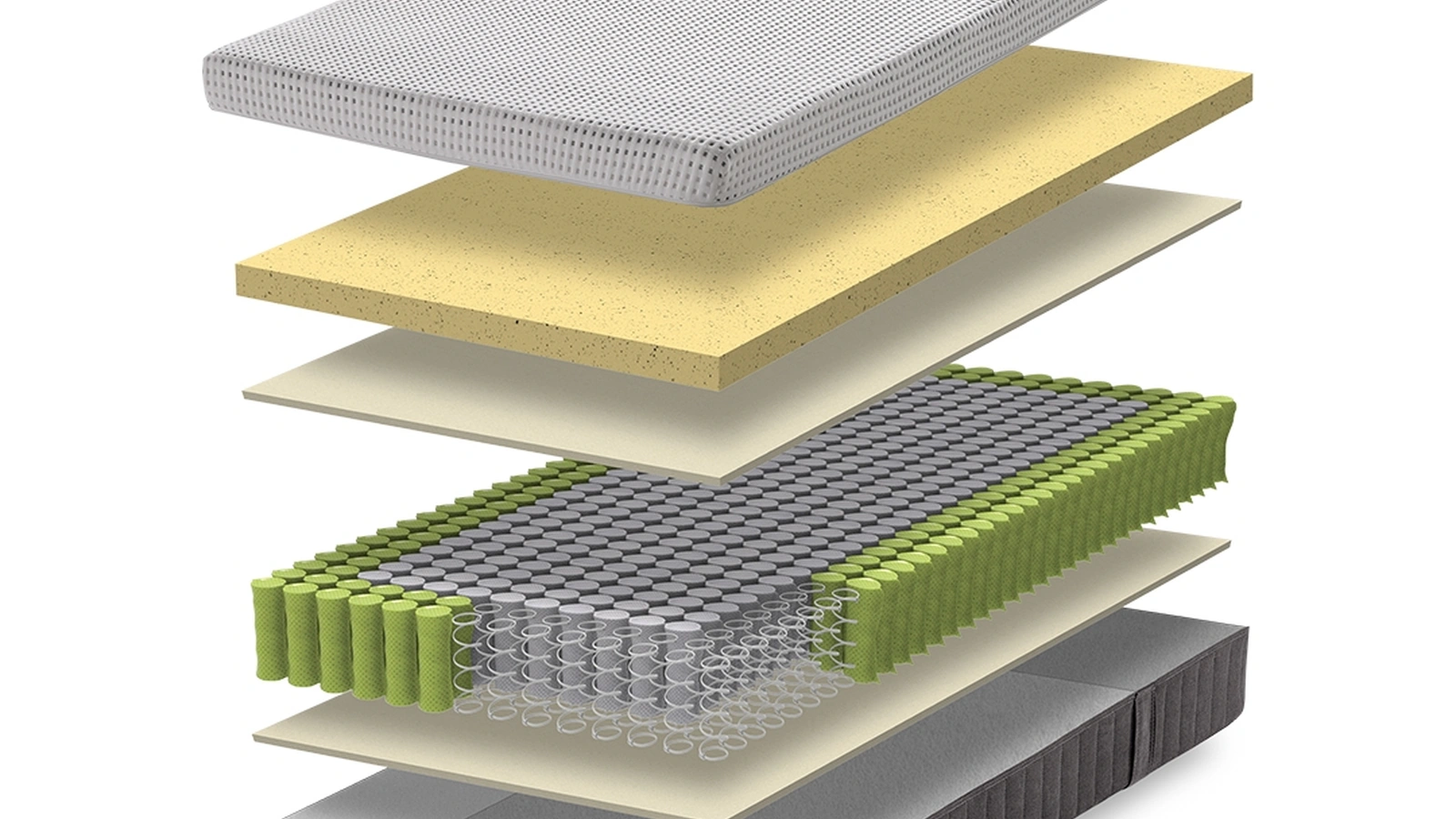 Materasso Cool a molle indipendenti e memory foam di Qualitybed