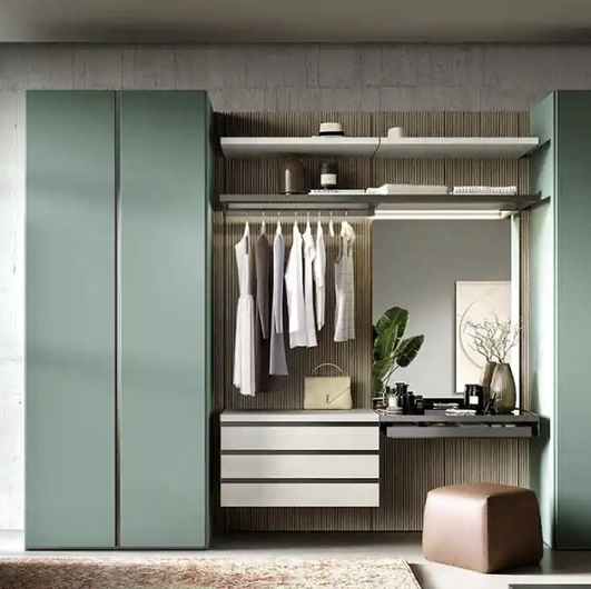 Armadio con ante battenti Utility Bora U457 di Moretti Compact Giorno Notte