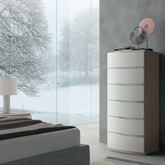 Cassettiera Chorus Cemento Bianco di Artigianmobili