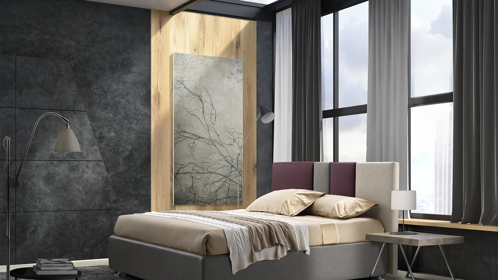 Letto in tessuto Kant di Artigianaletti
