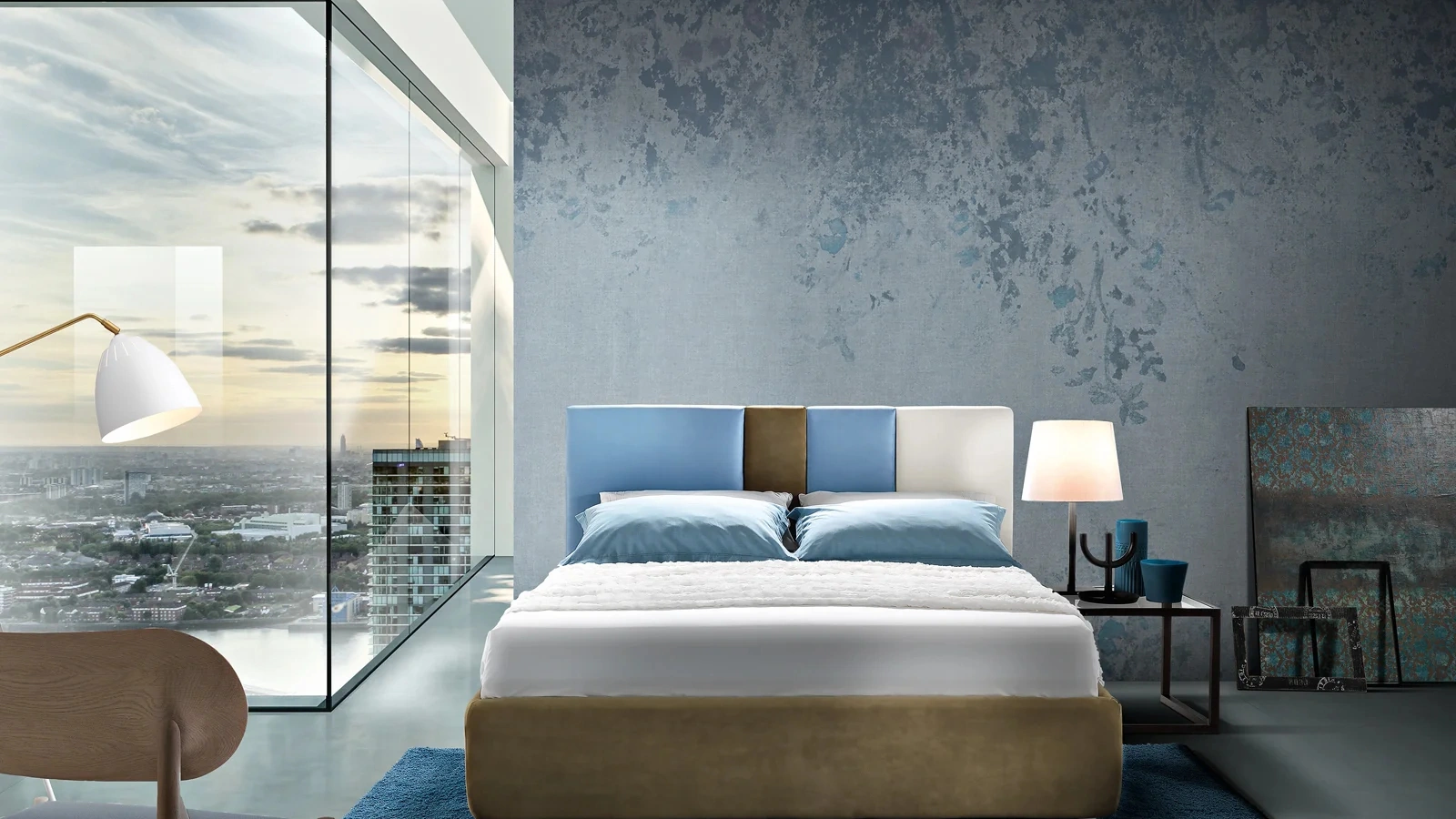 Letto in tessuto Kant di Artigianaletti