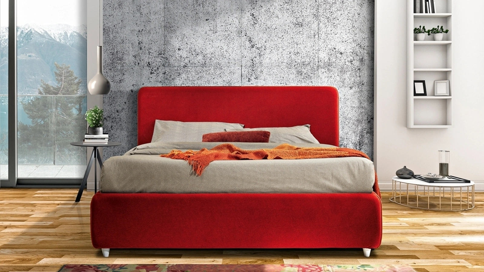 Letto con testiera Klem di Artigianaletti