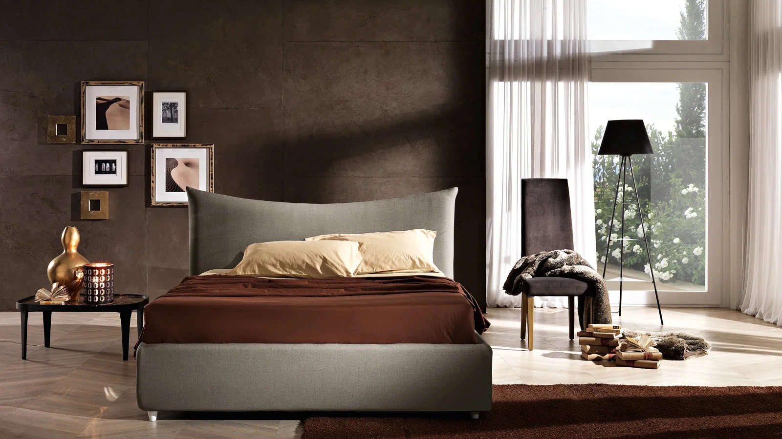 Letto in tessuto Pavese di Artigianaletti