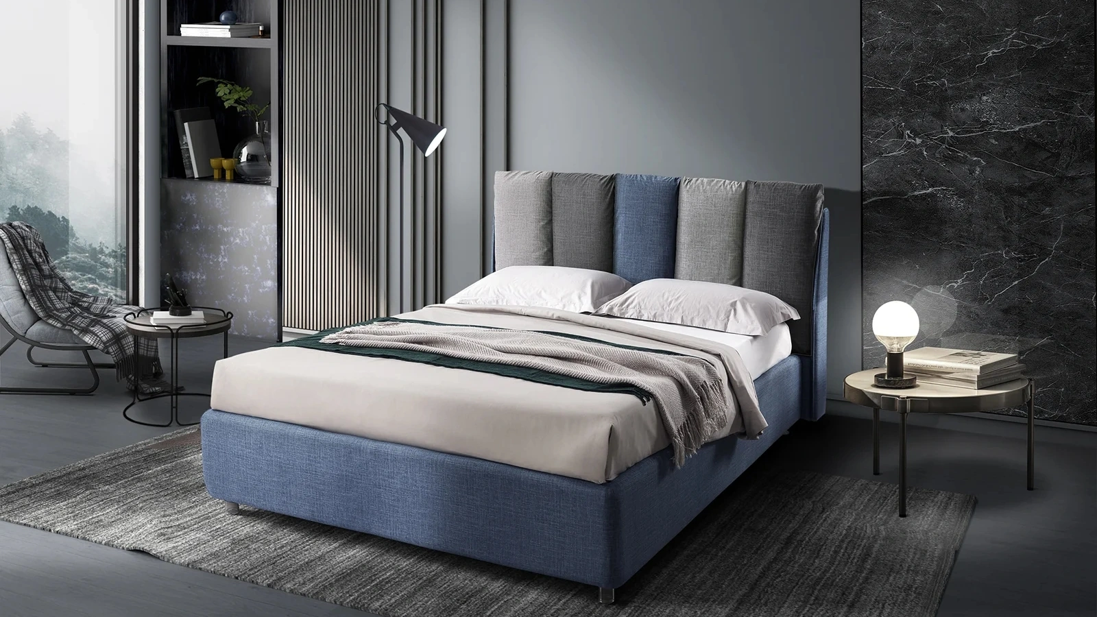 Letto in tessuto Pillow di Artigianaletti