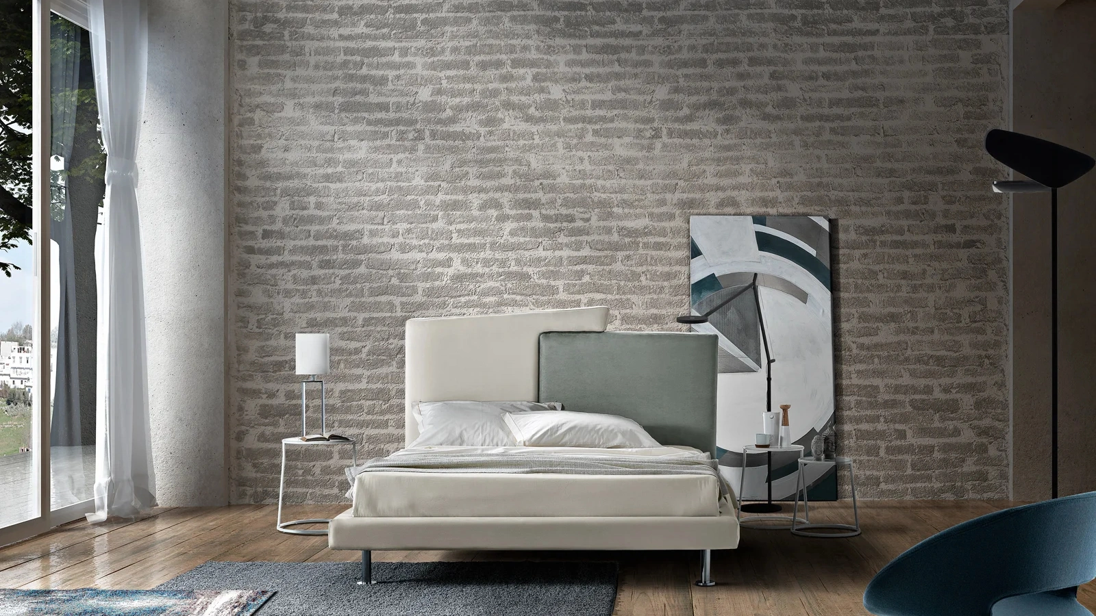 Letto in tessuto Plot di Artigianaletti