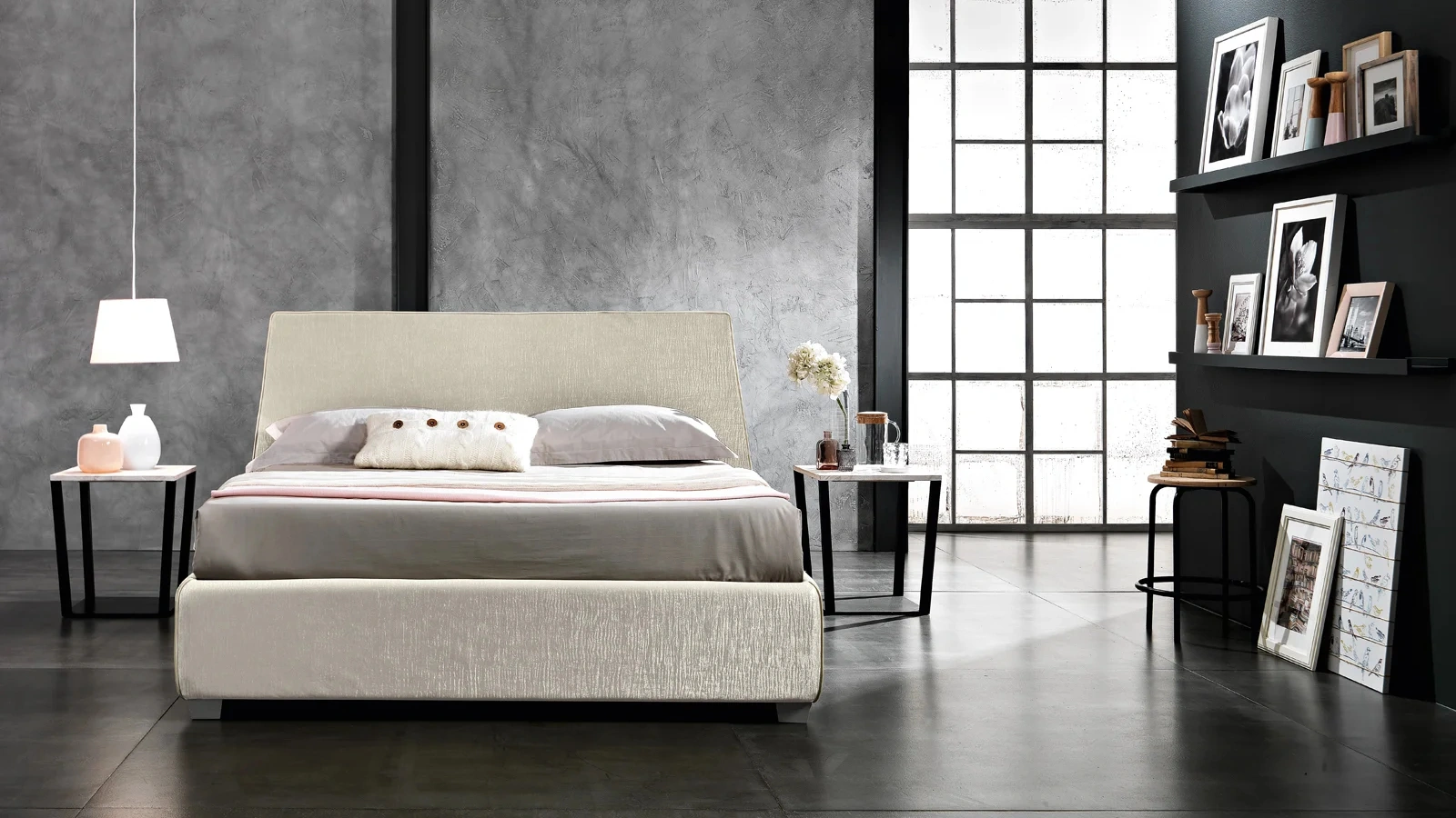Letto con testiera Tailor di Artigianaletti