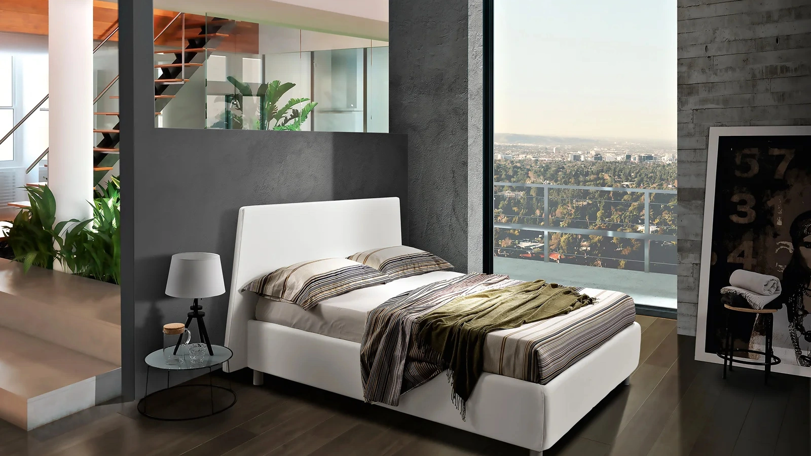 Letto con testiera Tailor di Artigianaletti