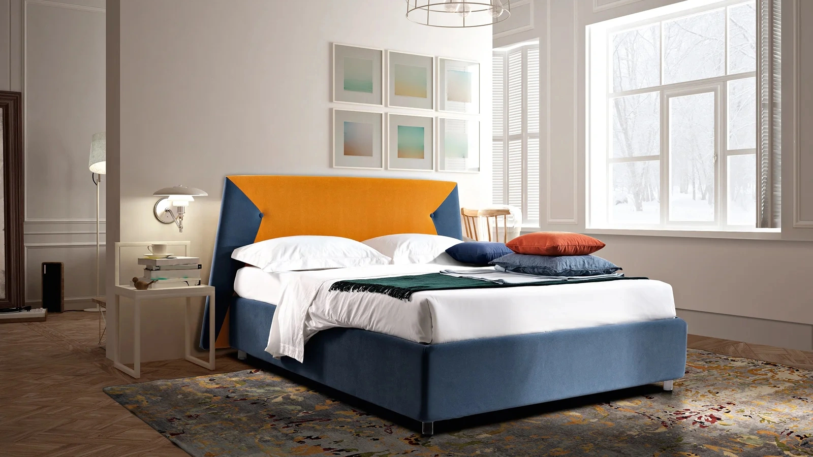 Letto con testiera Tailor di Artigianaletti