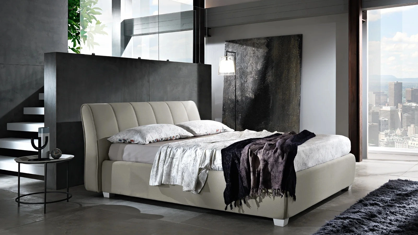 Letto in ecopelle Vernal di Artigianaletti
