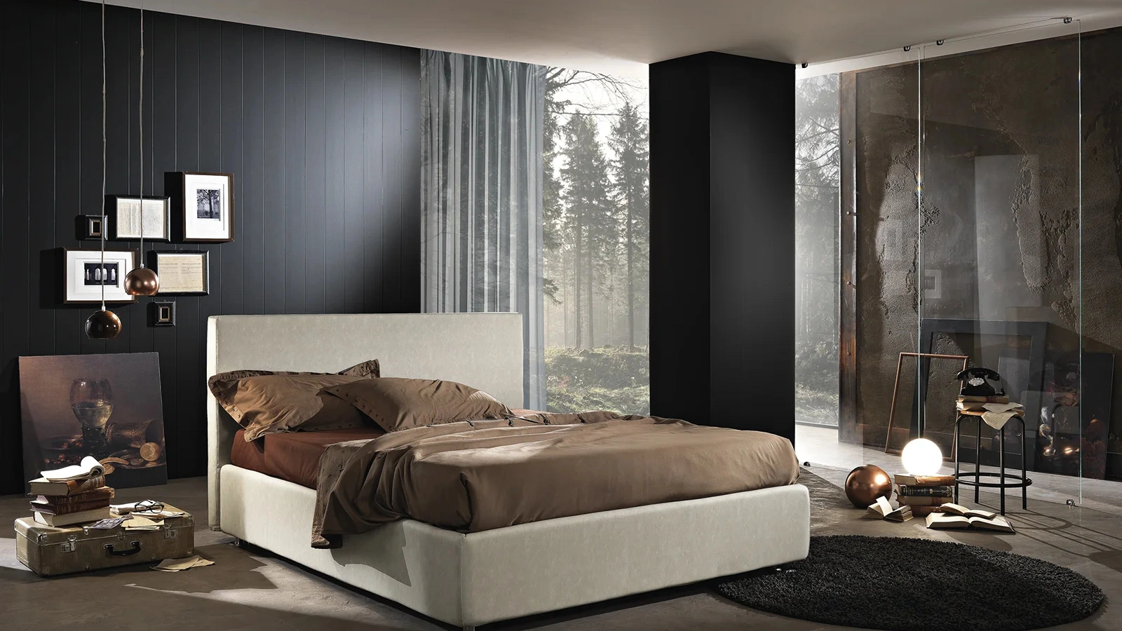 Letto in tessuto York di Artigianaletti