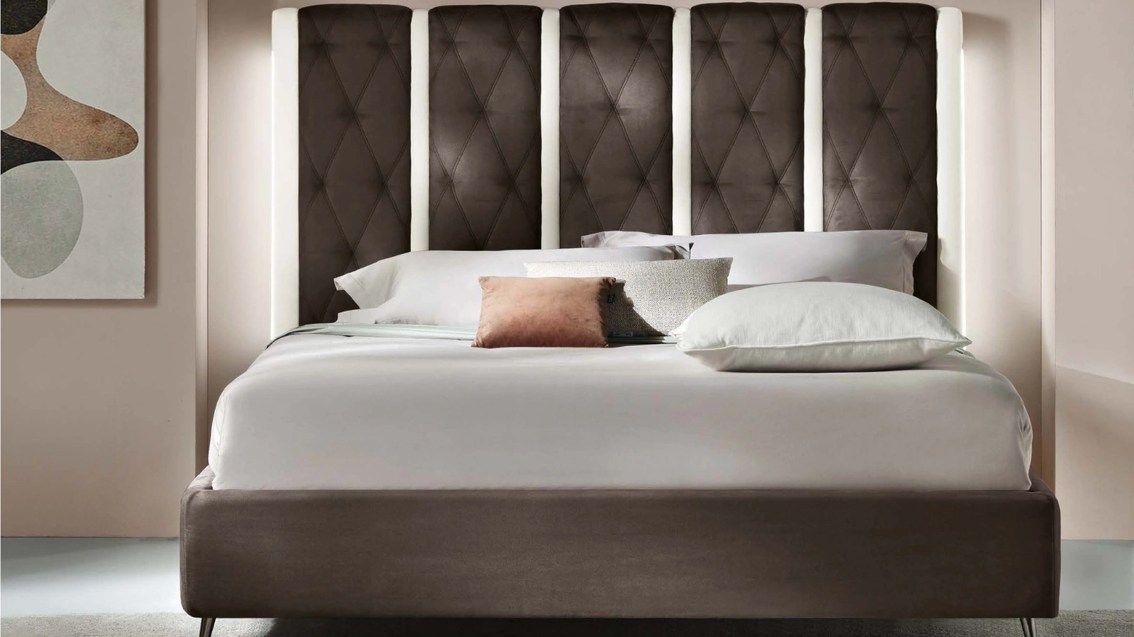Letto con box contenitore Cecilia di Susan imbottiti