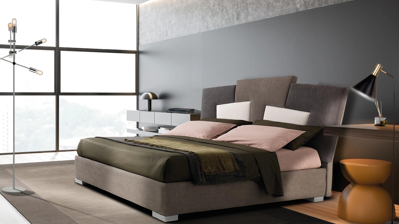 Letto Leaf di Susan imbottiti
