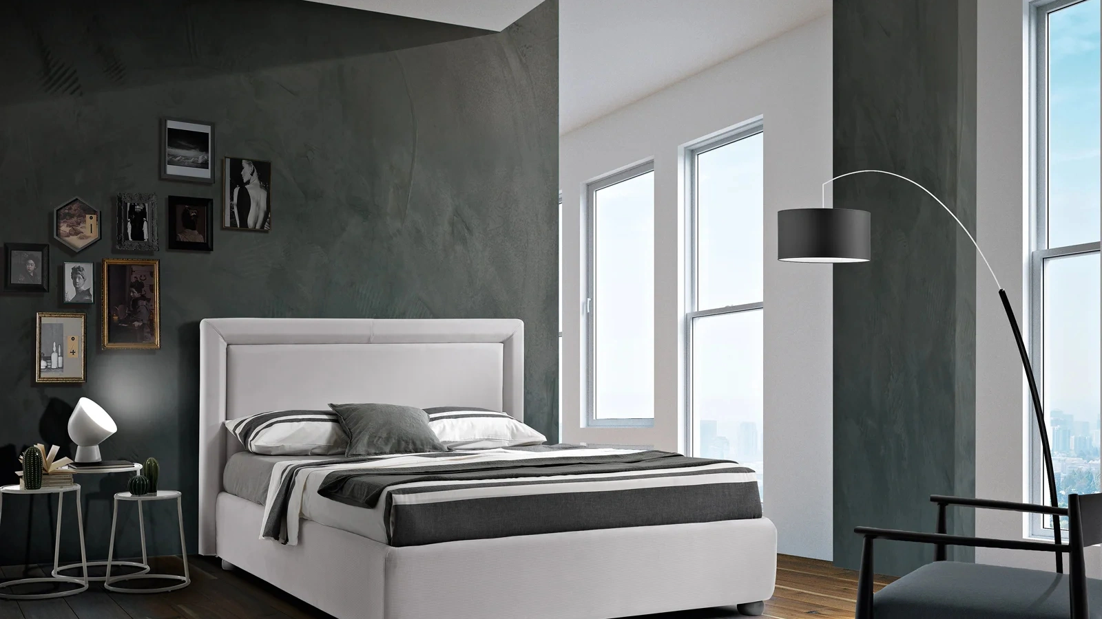 Letto in tessuto Line di Artigianaletti