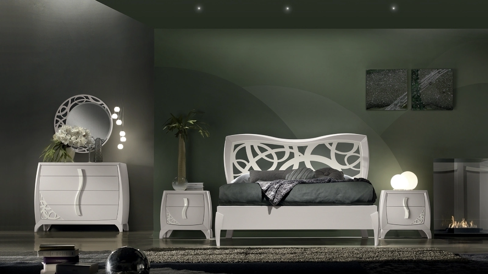 Letto Luna Glamour di Giannone Arredi