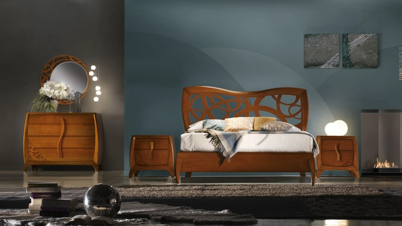 Letto Luna Glamour di Giannone Arredi