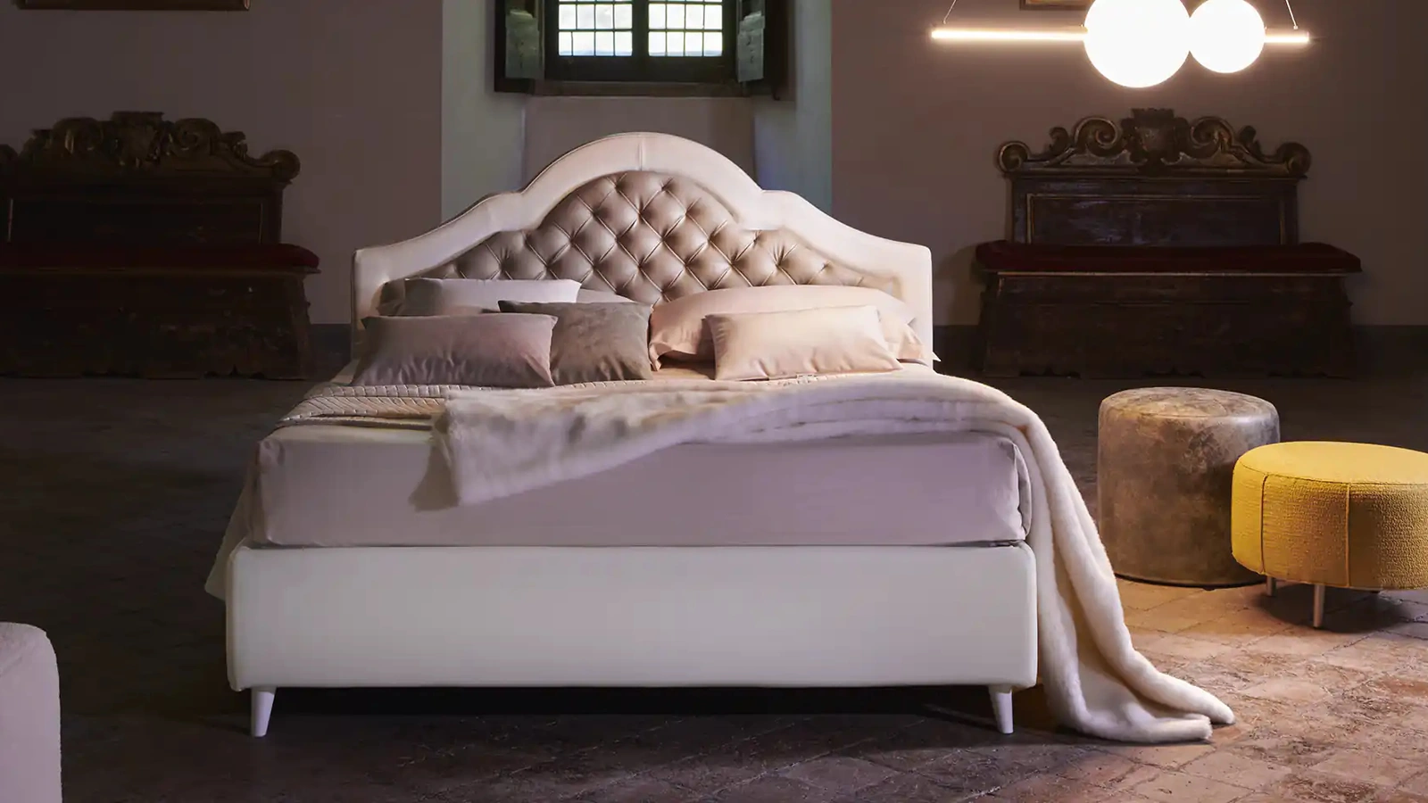 Letto con testiera Tumminia di Mauri Soft Dream