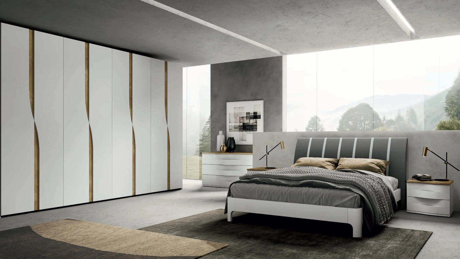 Letto in econabuk Righe di Artigianmobili