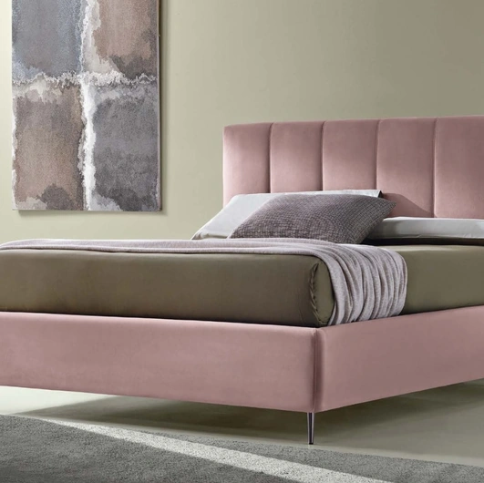 Letto Sax con box contenitore di Susan imbottiti