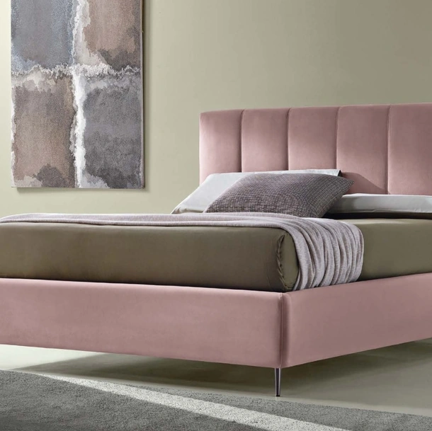 Letto Sax con box contenitore di Susan imbottiti