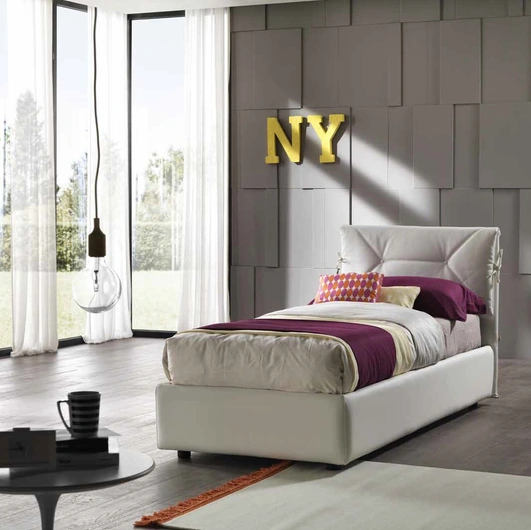 Letto singolo Aurora di Susan imbottiti