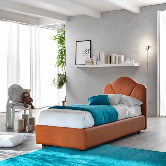 Letto singolo Luna di Susan imbottiti