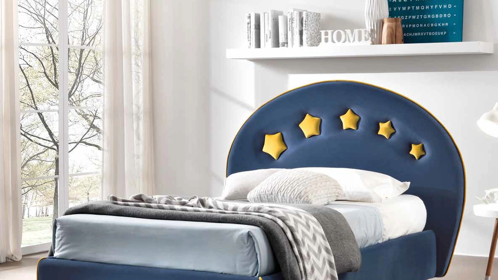 Letto singolo Stars 120 di Susan imbottiti