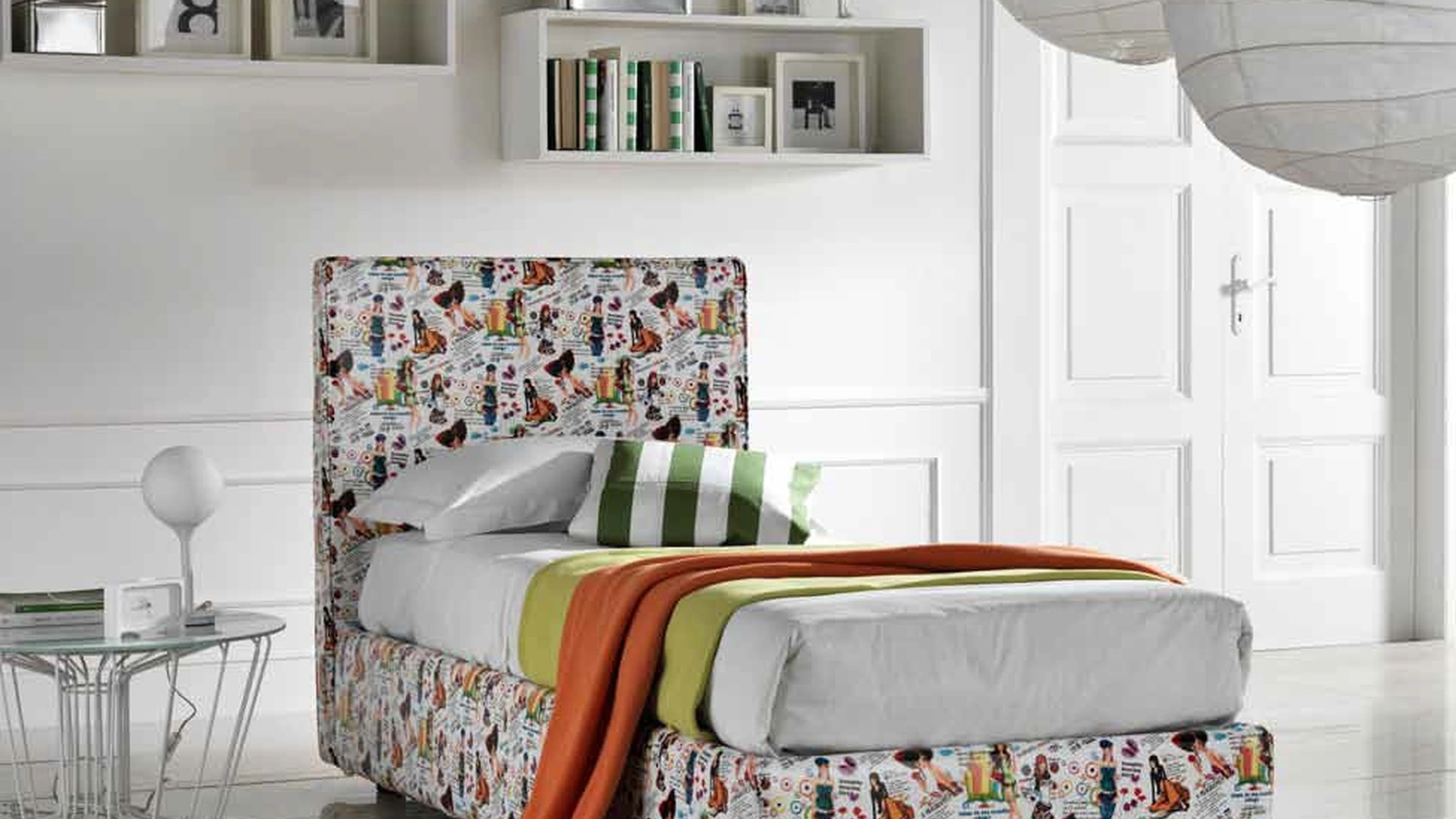 Letto singolo Young di Susan imbottiti