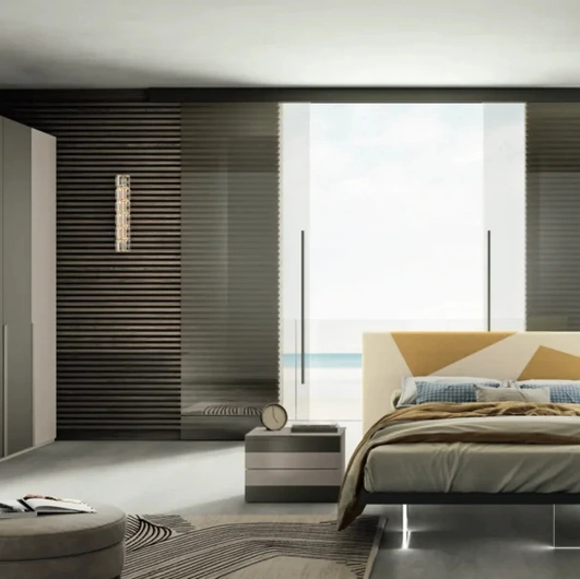Letto Slim in econabuk di Artigianmobili