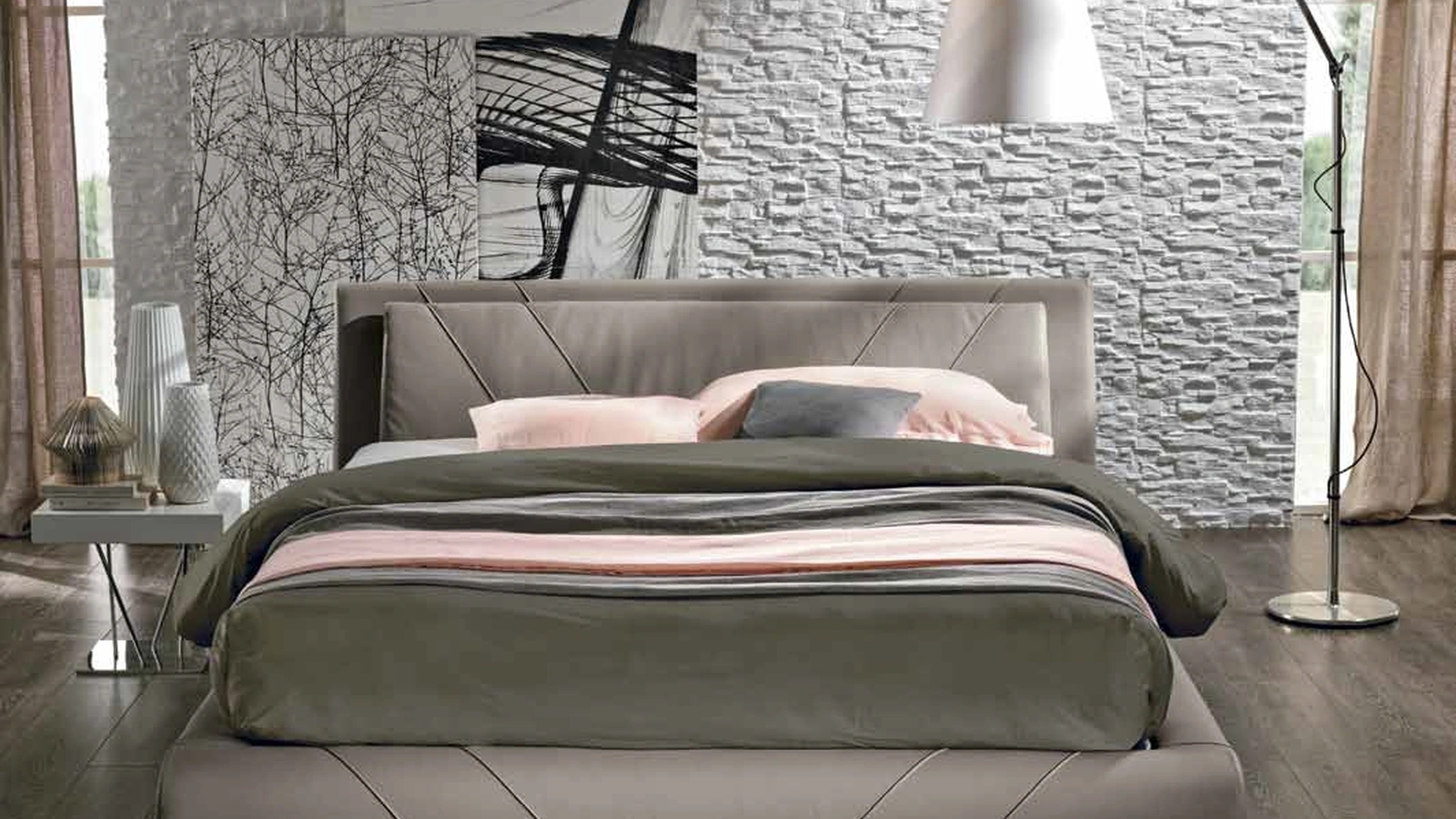 Letto Dafne di Susan imbottiti