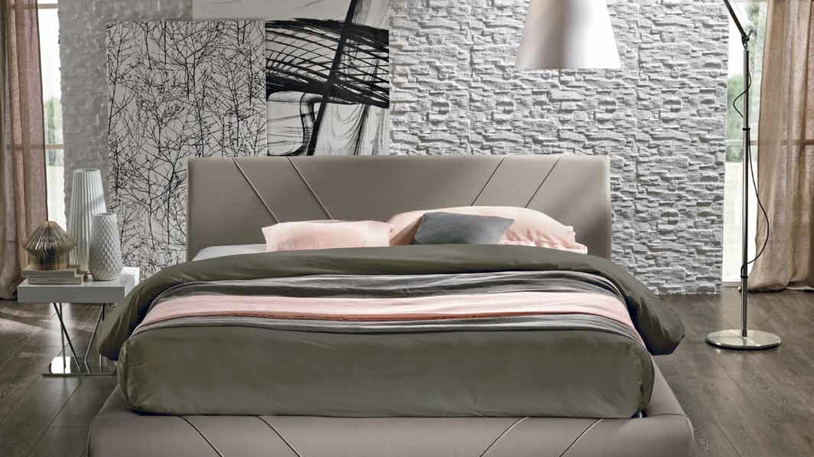 Letto Dafne di Susan imbottiti