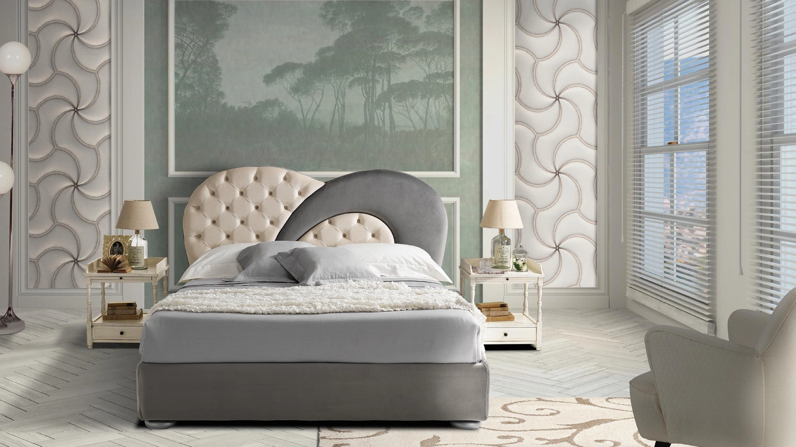 Letto Wind di Susan imbottiti