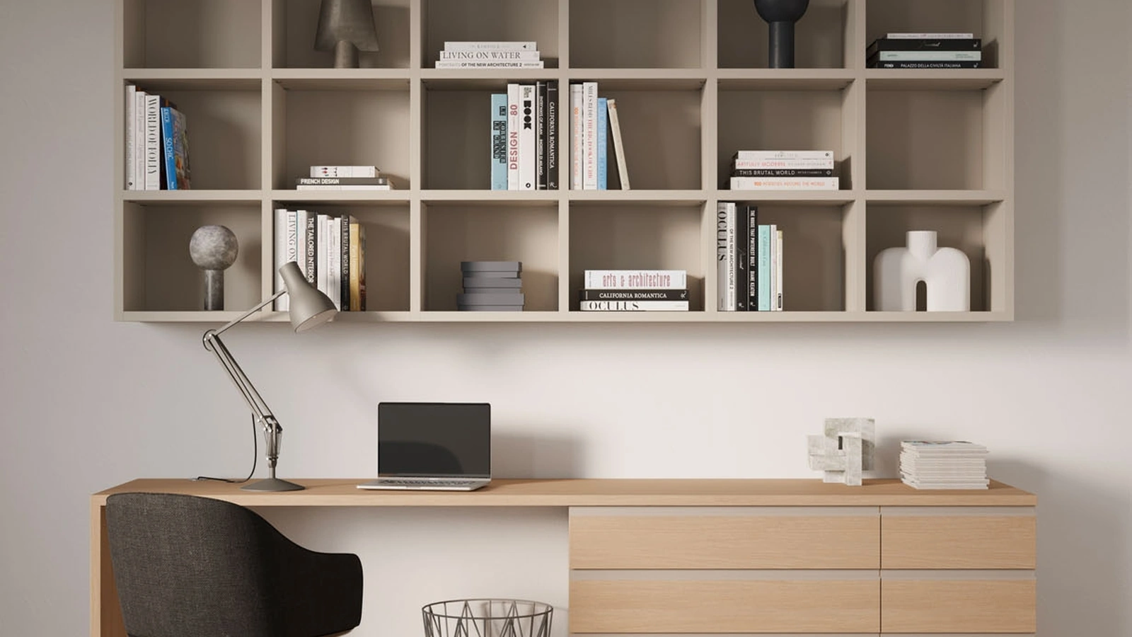 Libreria sospesa Home Office di Nardi Interni