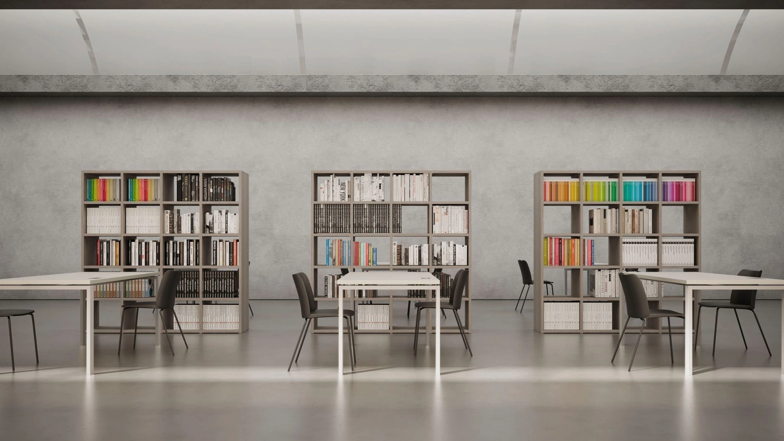 Libreria Bifacciale divisoria in melaminico di Nardi Interni