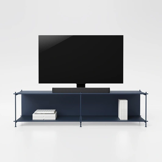 Mobile Porta Tv minimalista in acciao e laminato Musa 01 di Pezzani