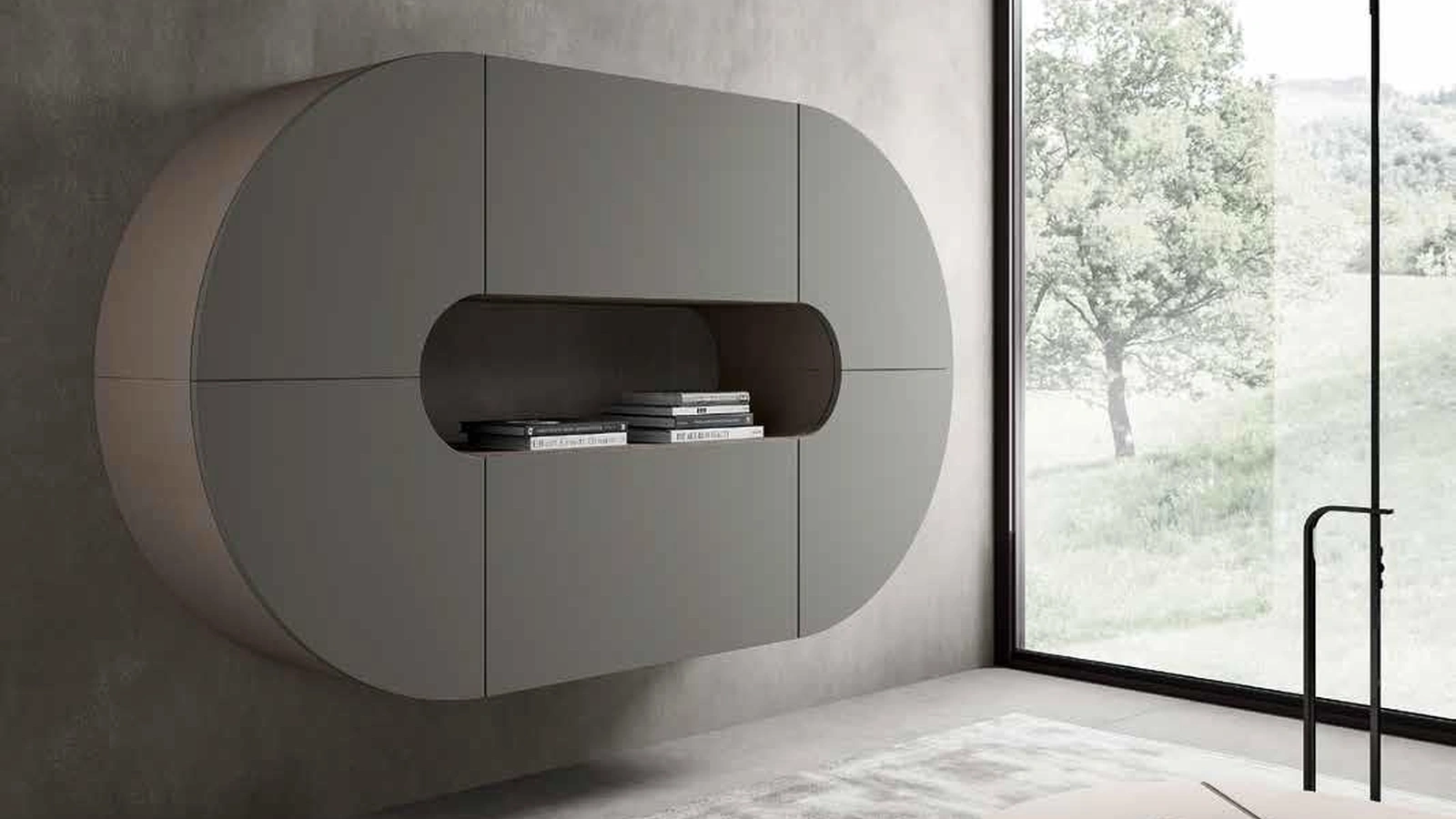 Mobile sospeso di design Velvet 184 di Artigianmobili