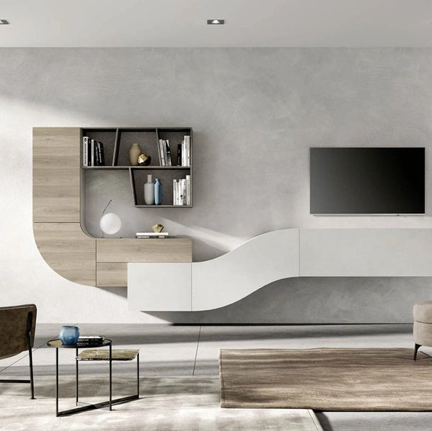 Parete Attrezzata moderna Velvet 151 di Artigianmobili