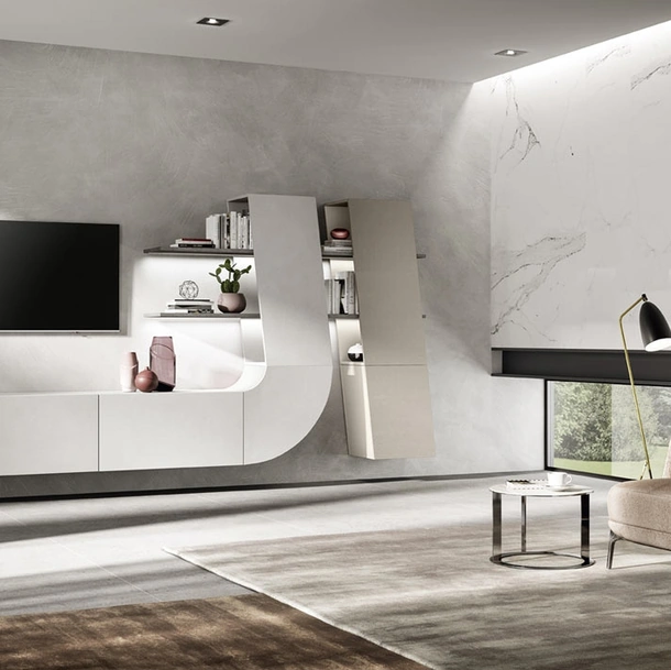 Parete Attrezzata moderna Velvet 152 di Artigianmobili