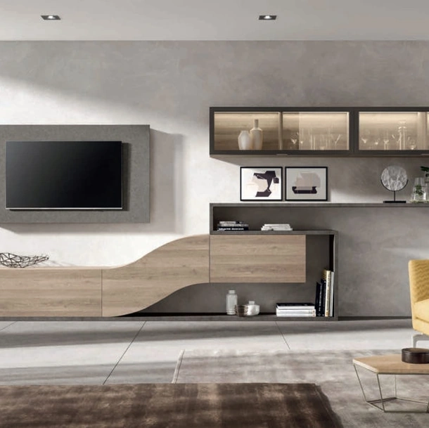 Parete Attrezzata moderna Velvet 153 di Artigianmobili