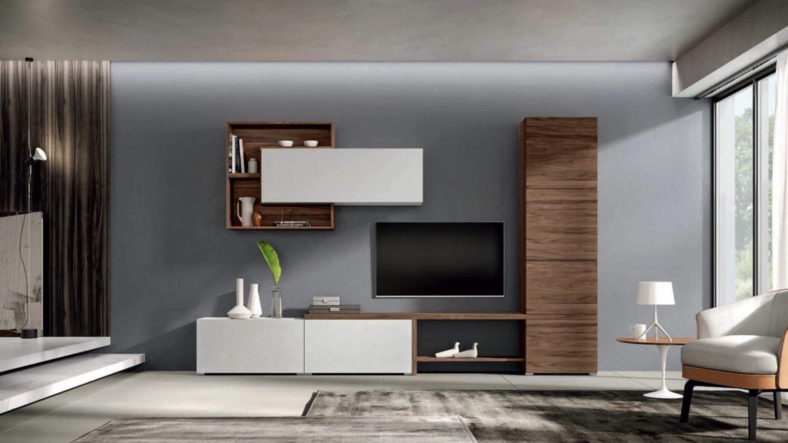 Parete Attrezzata moderna Velvet 155 di Artigianmobili