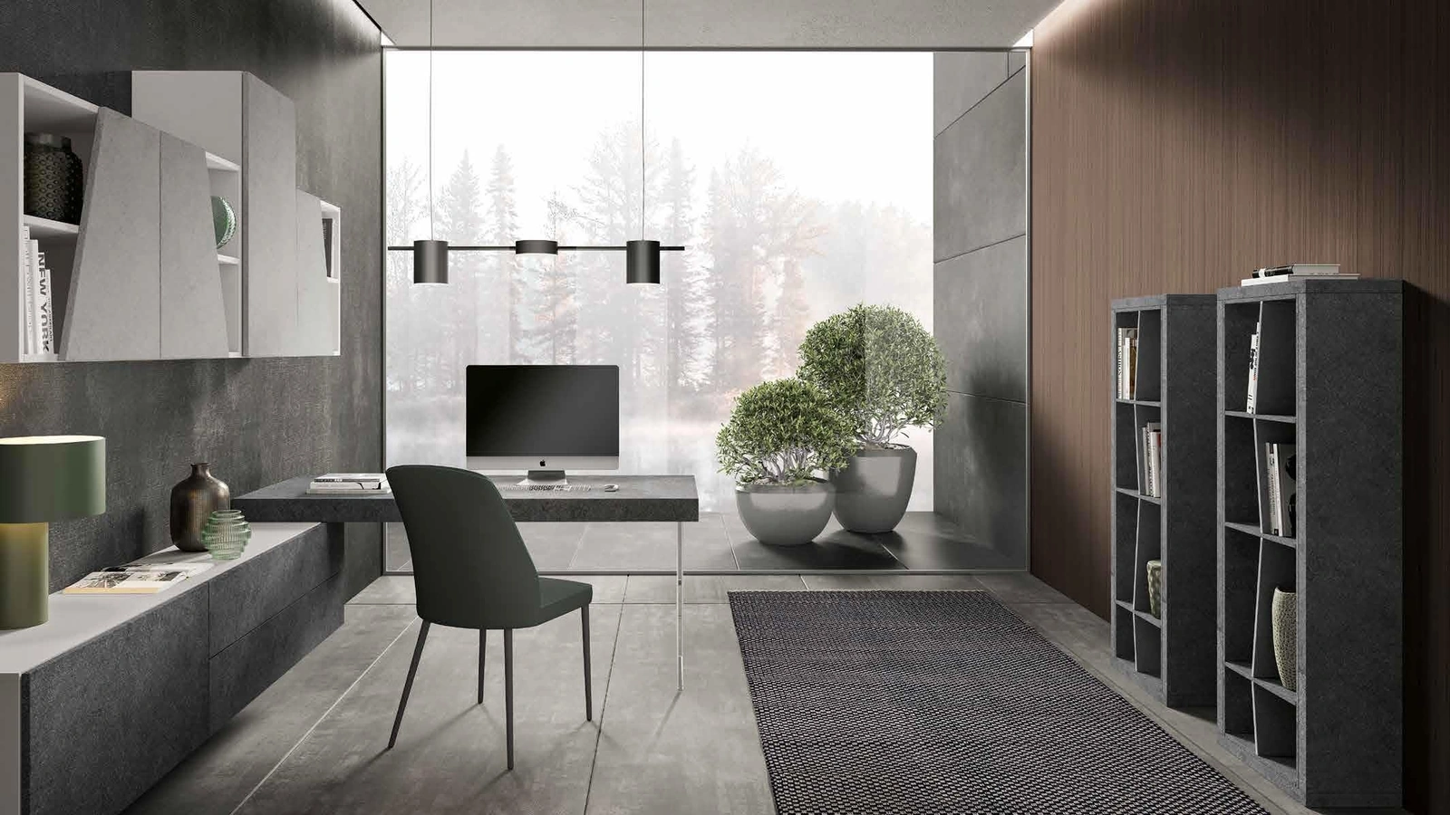 Parete Attrezzata Velvet Home Office 192 di Artigianmobili