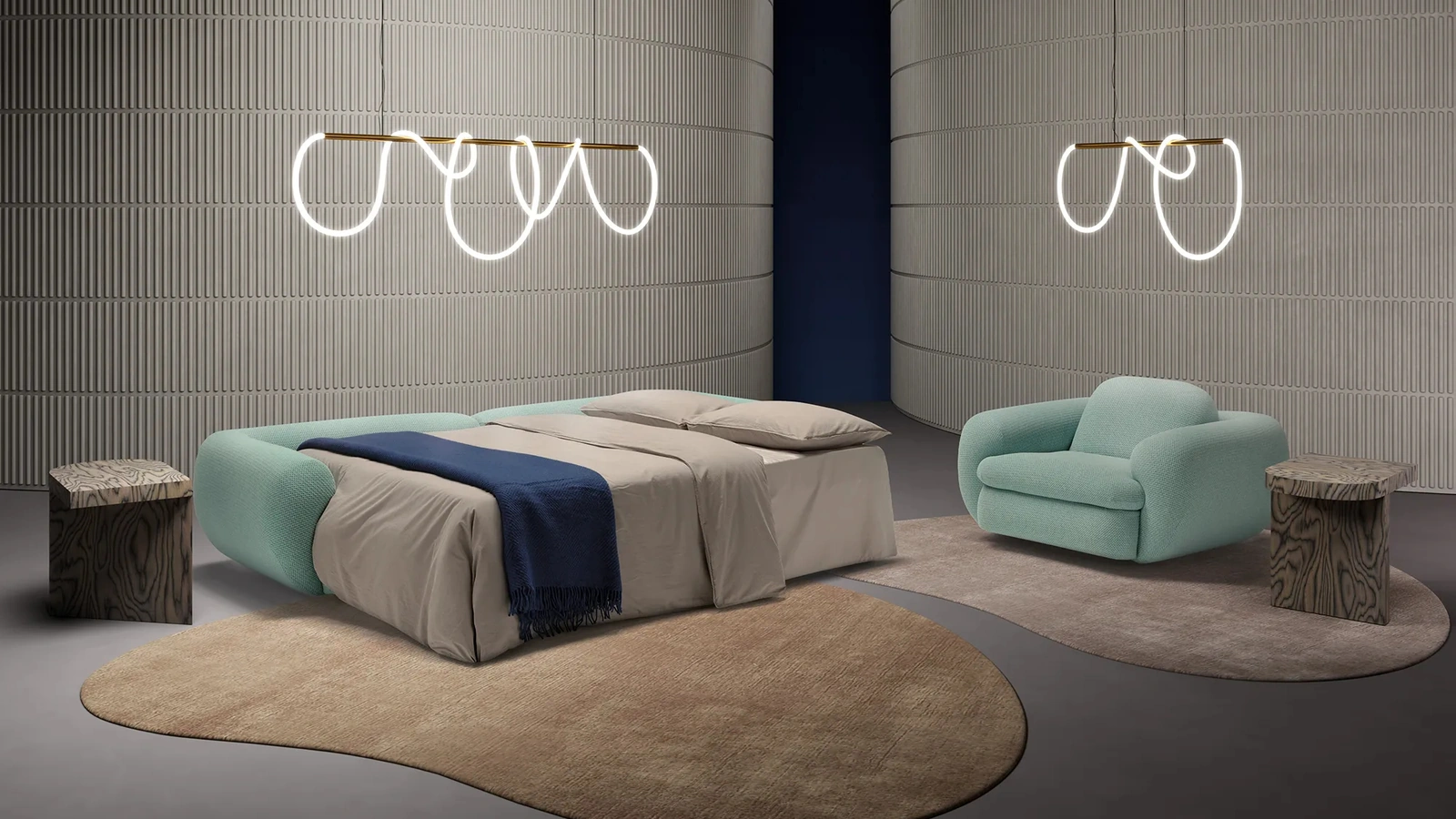 Divano letto Curvi di Dienne Salotti