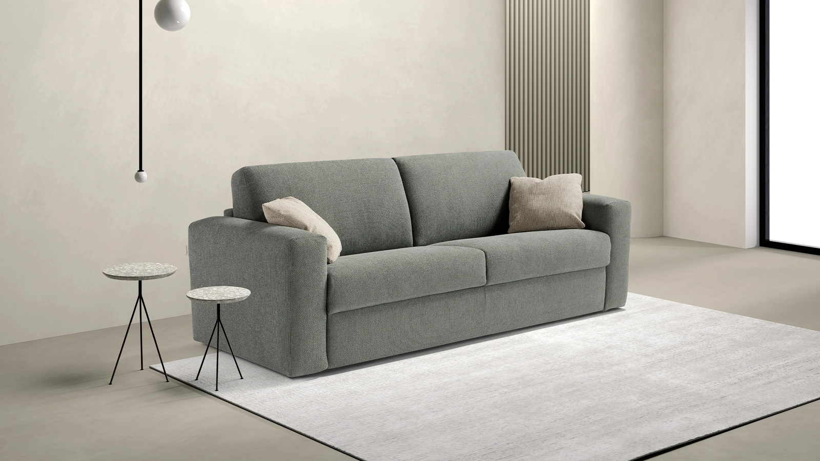 Divano letto lineare Square di Dienne Salotti