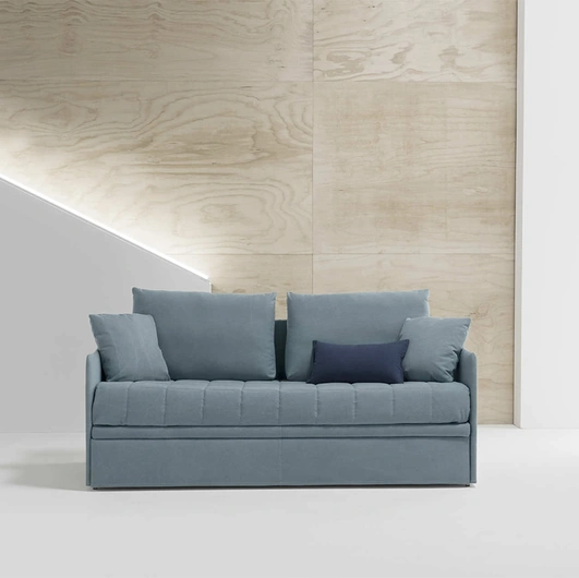 Divano con letto estraibile in tessuto grigio Flo di Dienne Salotti