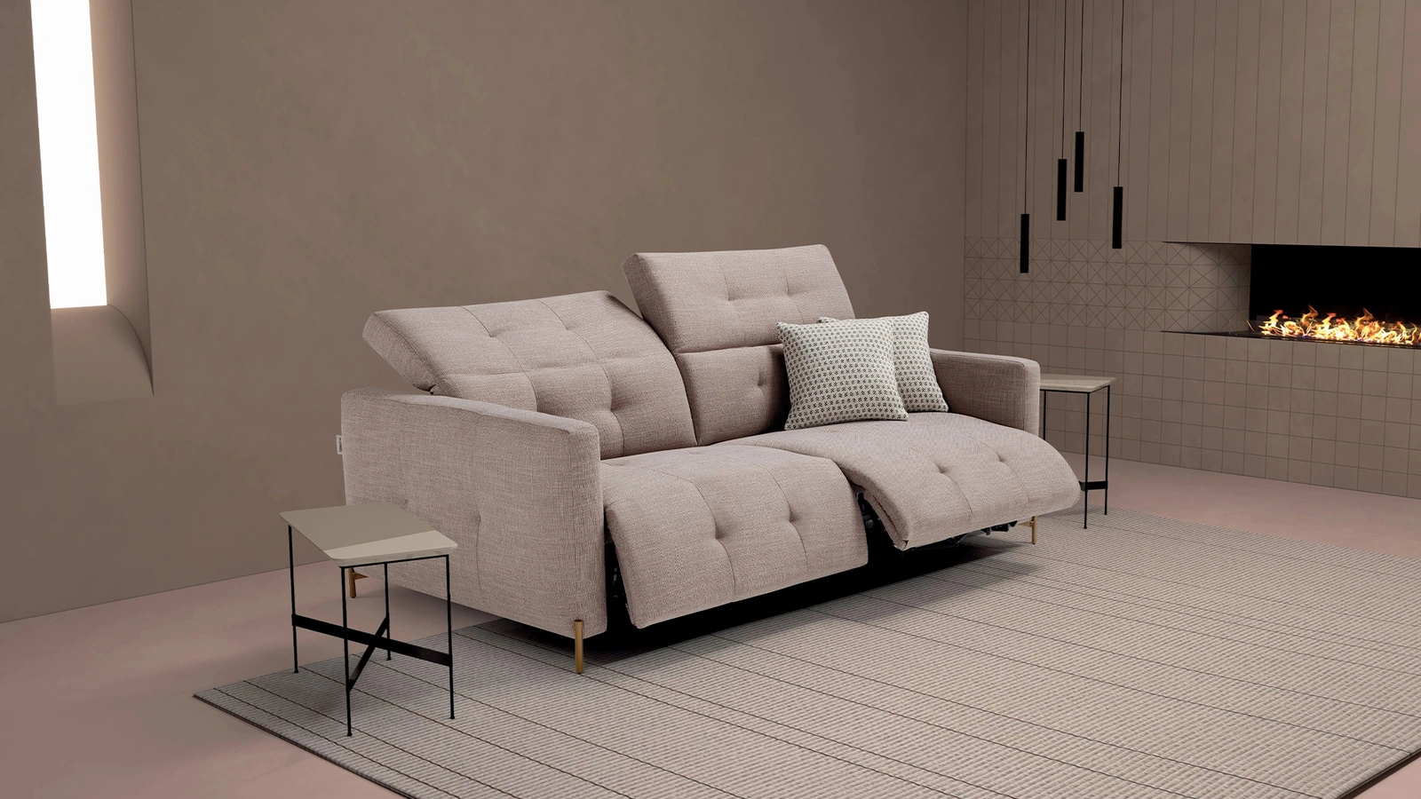 Divano letto relax Mura di Dienne Salotti