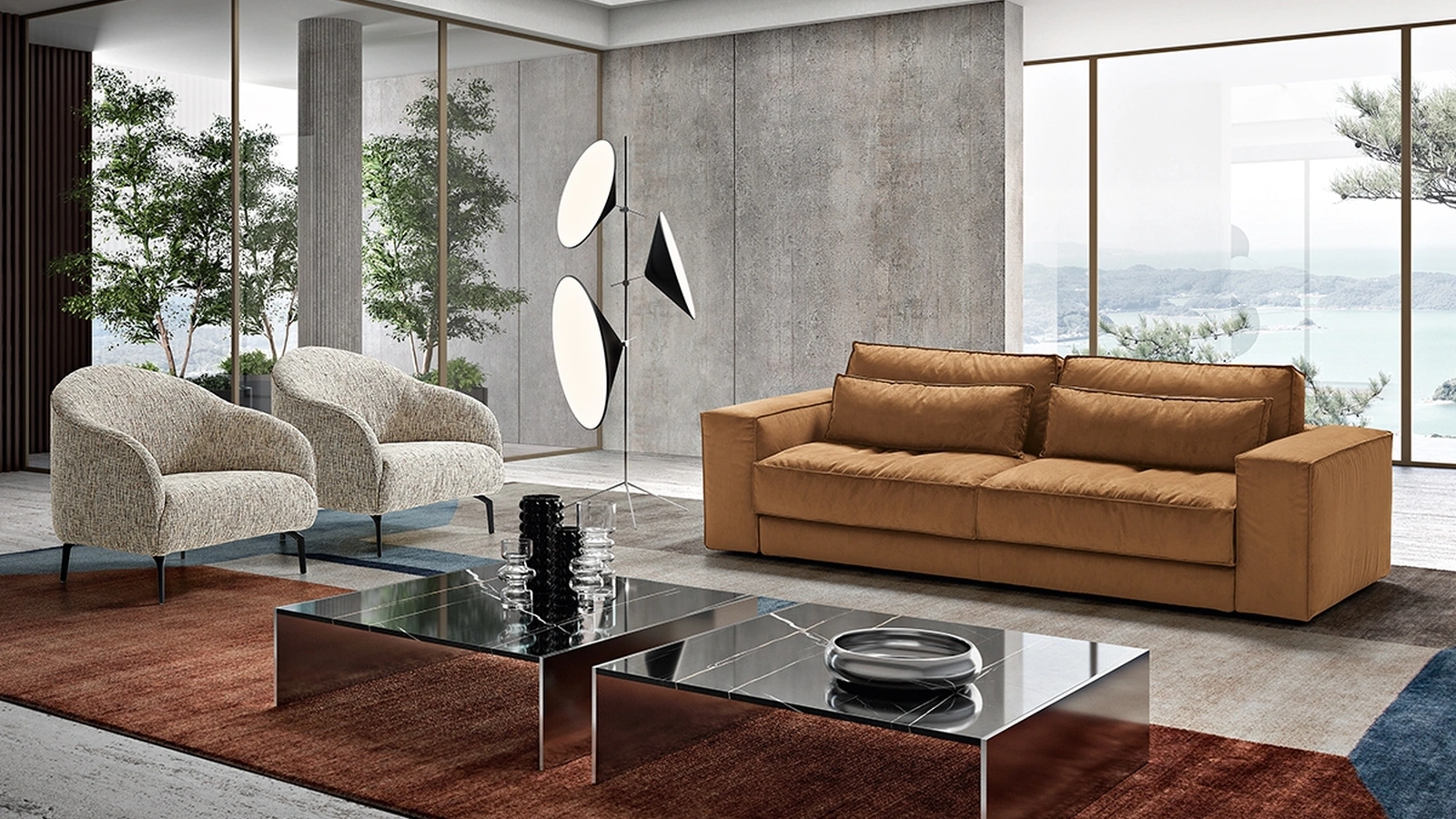 Divano di design Nilson di Biel