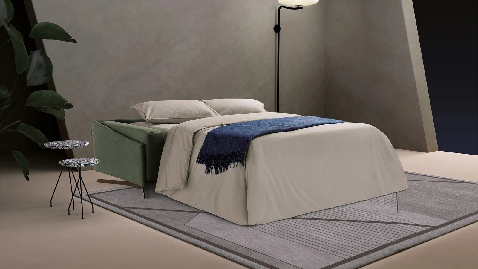 Divano letto lineare Space di Dienne Salotti