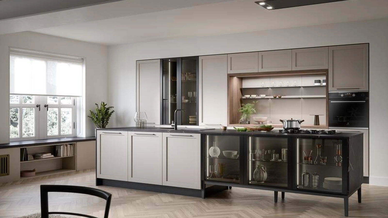 Cucina Moderna con isola Clio Composizione 03 di Prima Cucine