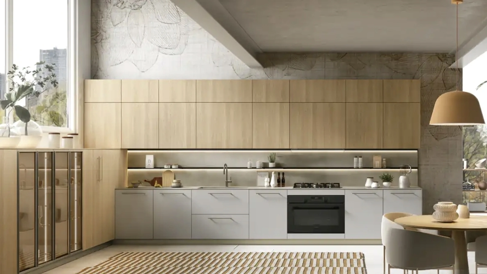 Cucina Moderna ad angolo College 03 di Moretti Cucine